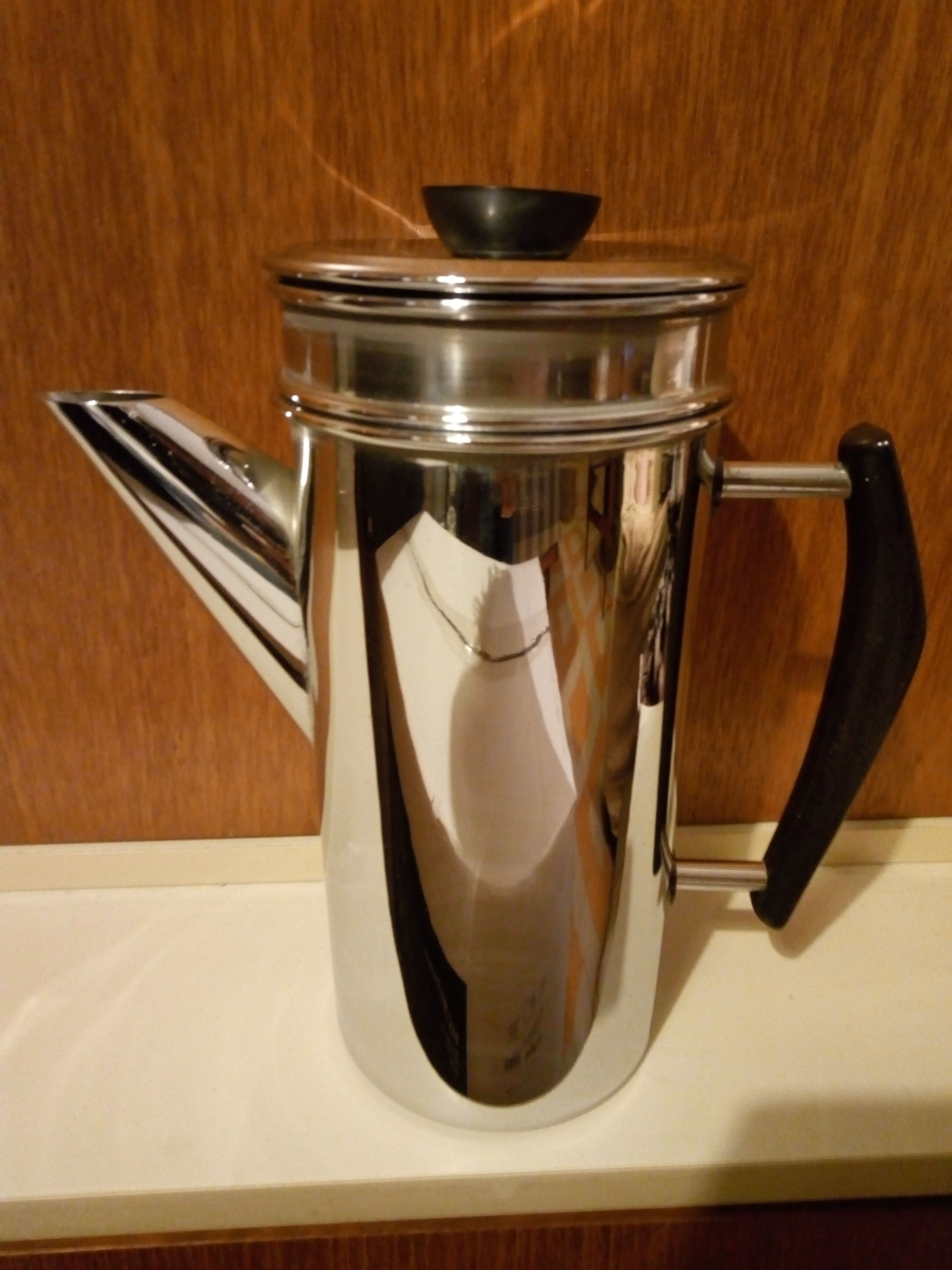 MENESA copper coffee maker vintage chrome 1950