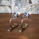 Pair of wall lamps, vintage wall lamp, two-tone brass wall lamp with lucite, lighting, decoration