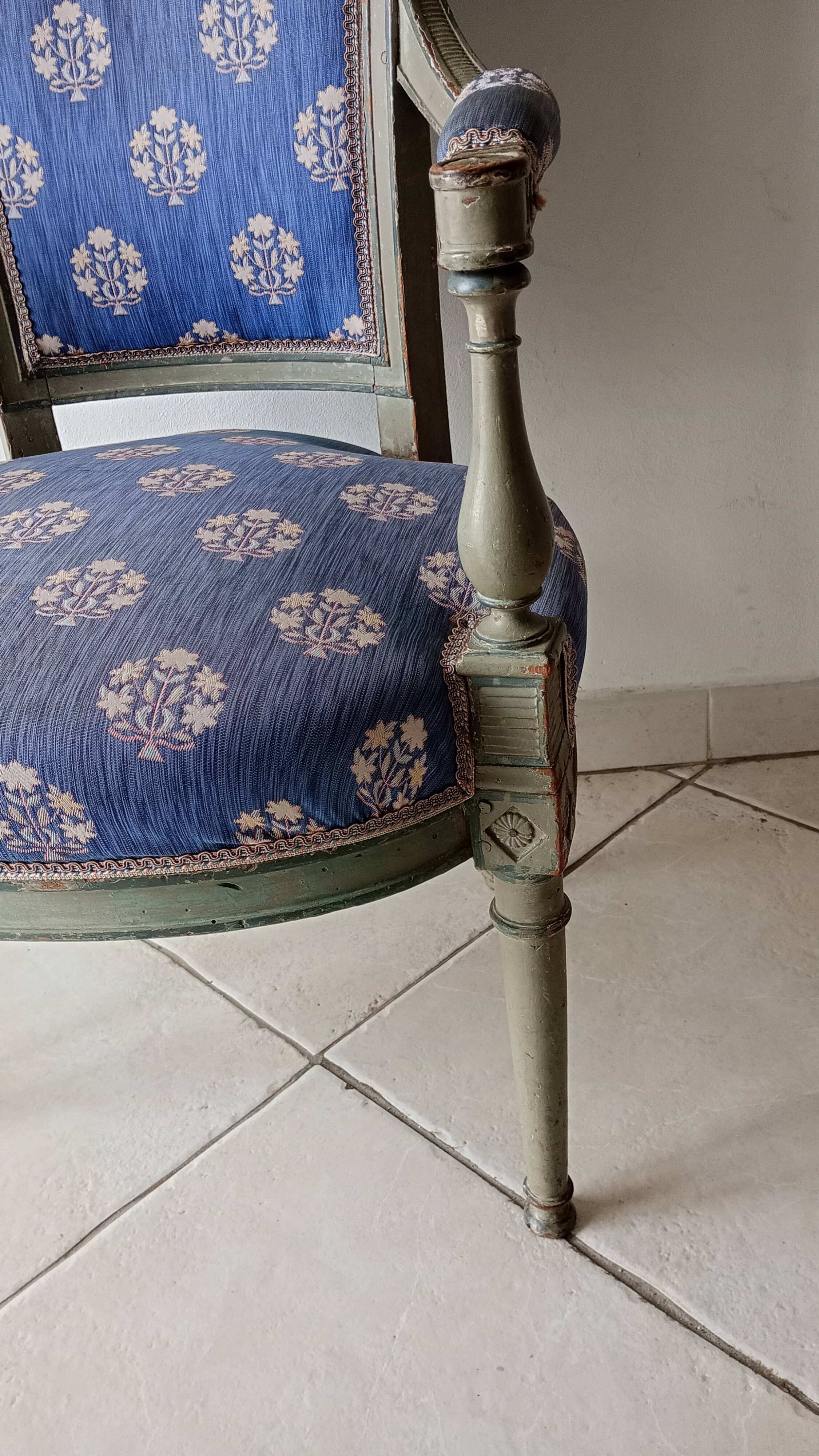 pair of Directoire armchairs