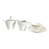 Tasse sucrier et pot à lait en porcelaine