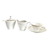 Tasse sucrier et pot à lait en porcelaine