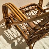 Audoux-Minnet rattan armchair 1950
