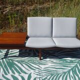 Modular 3-seater sofa + a teak coffee table by Karl SØrlie & SØnner
