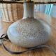 Lampe années 70 grès et tissage