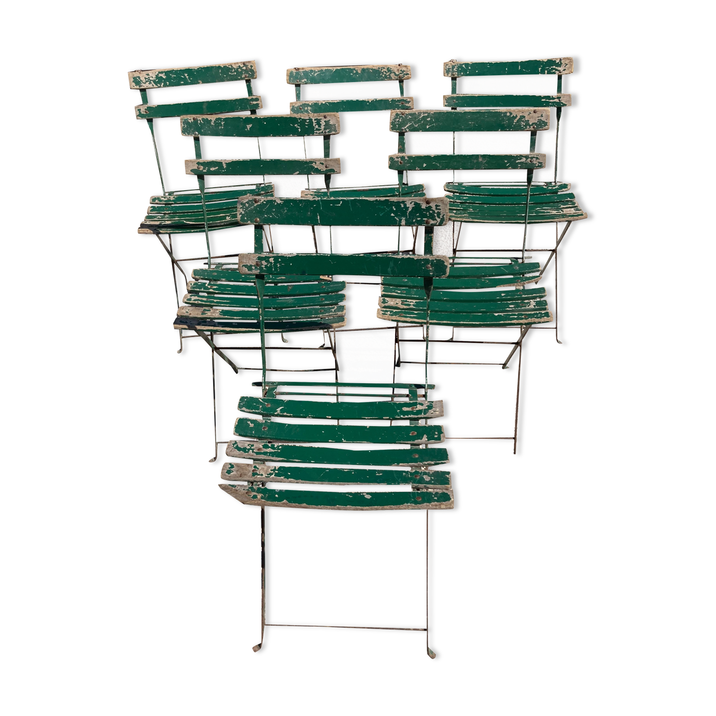 6 folding garden chairs