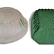 2 small glass dishes