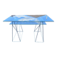 bureau chrome et verre