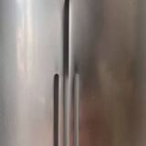 Pair of vintage wall lights, chromed metal, France 1970