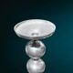 Space Age candlestick in cast aluminium with stacked balls – 1970s