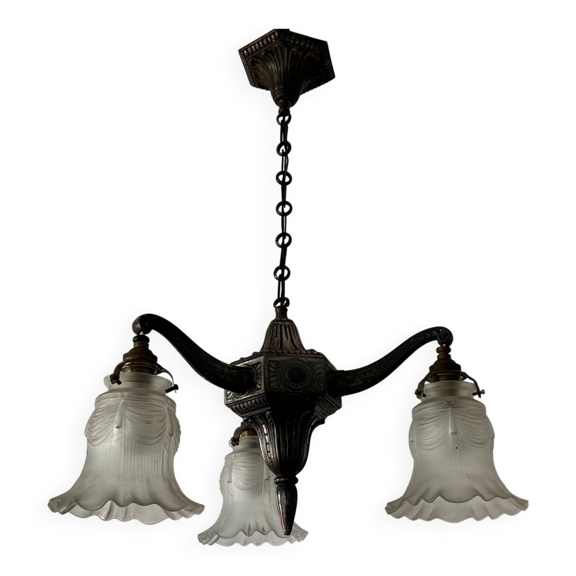 Antique Art Deco chandelier