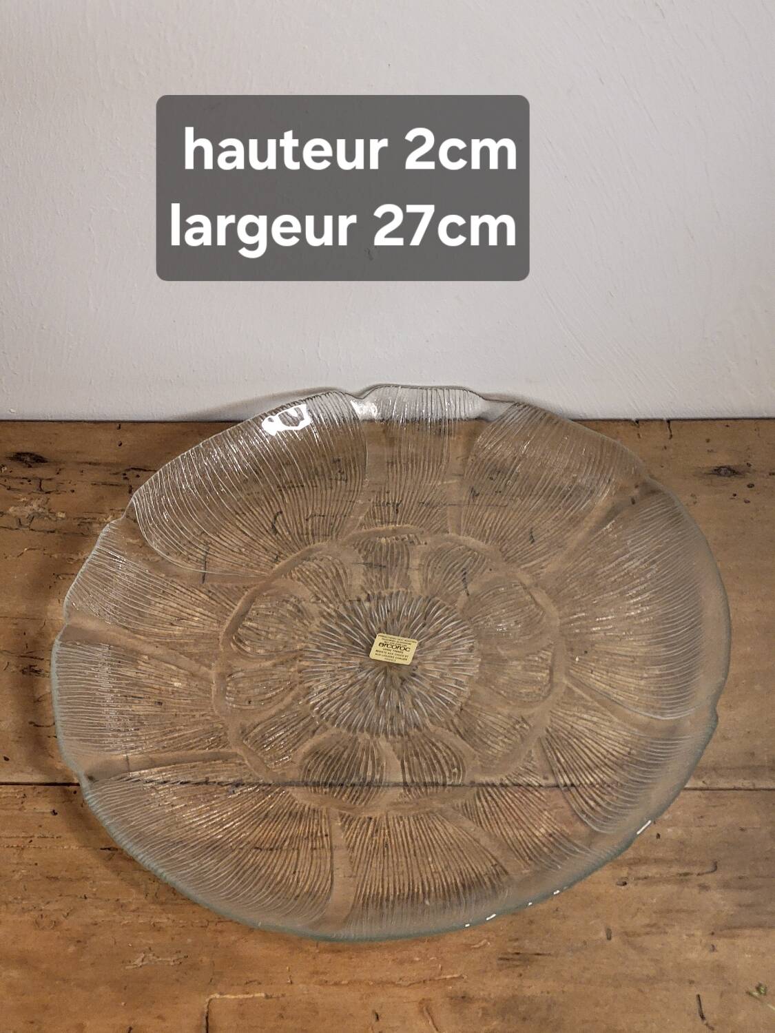 Arcoroc plates