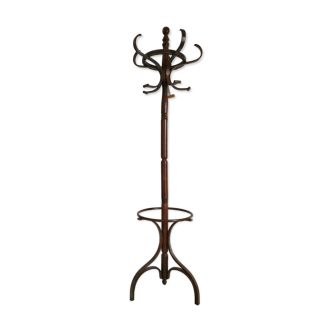 Old wooden parrot coat holder