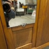 1950s Parisian wardrobe with mirror, 135 x 19 cm