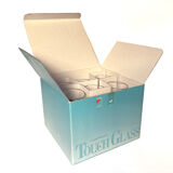 6 verres à liqueur 'Touch Glass' par Angelo Mangiarotti pour Cristalleria Colle 1991