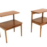 Set de 2 tables chevet en teck, Suède, 1960