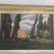 Tableau Ancien huile, paysage de Provence