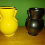 2 vintage ceramic vases Saint Clement, B .  Letalle