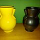 2 vintage ceramic vases Saint Clement, B .  Letalle