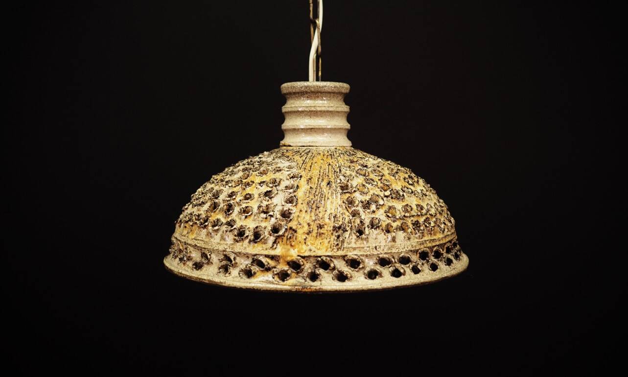 Ceramic chandelier, vintage style, 1960s, production: Denmark