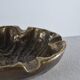 Vintage mid century brutalist brass ashtray