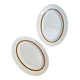 Lot de 2 plats ovales Digoin Sarreguemines en faïence
