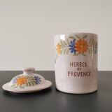 Herbe de Provence earthenware spice pot
