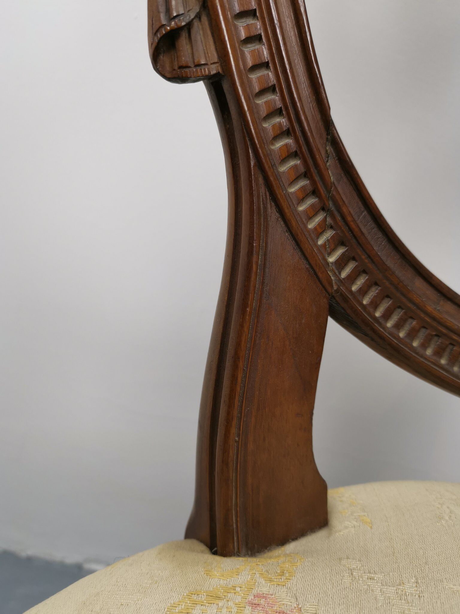 George III Mahogany armchair attributed to William and John Linnell circa 1775