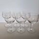 Set of 6 stemmed glasses