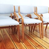 Set of Six Chairs by L. Volák for Dřevopodnik Holešov, Czechoslovakia, 1960s