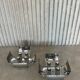 Set of rare chrome table lamps by Goffredo Reggiani