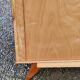 Enfilade of the 50s in oak and mahogany feet compass