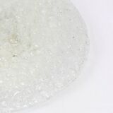 Round ceiling light in frosted Murano glass by Hillebrand, Germany, 1970s