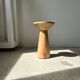 Side table, end of sofa in natural mango monoxyl conical tray H:50cm