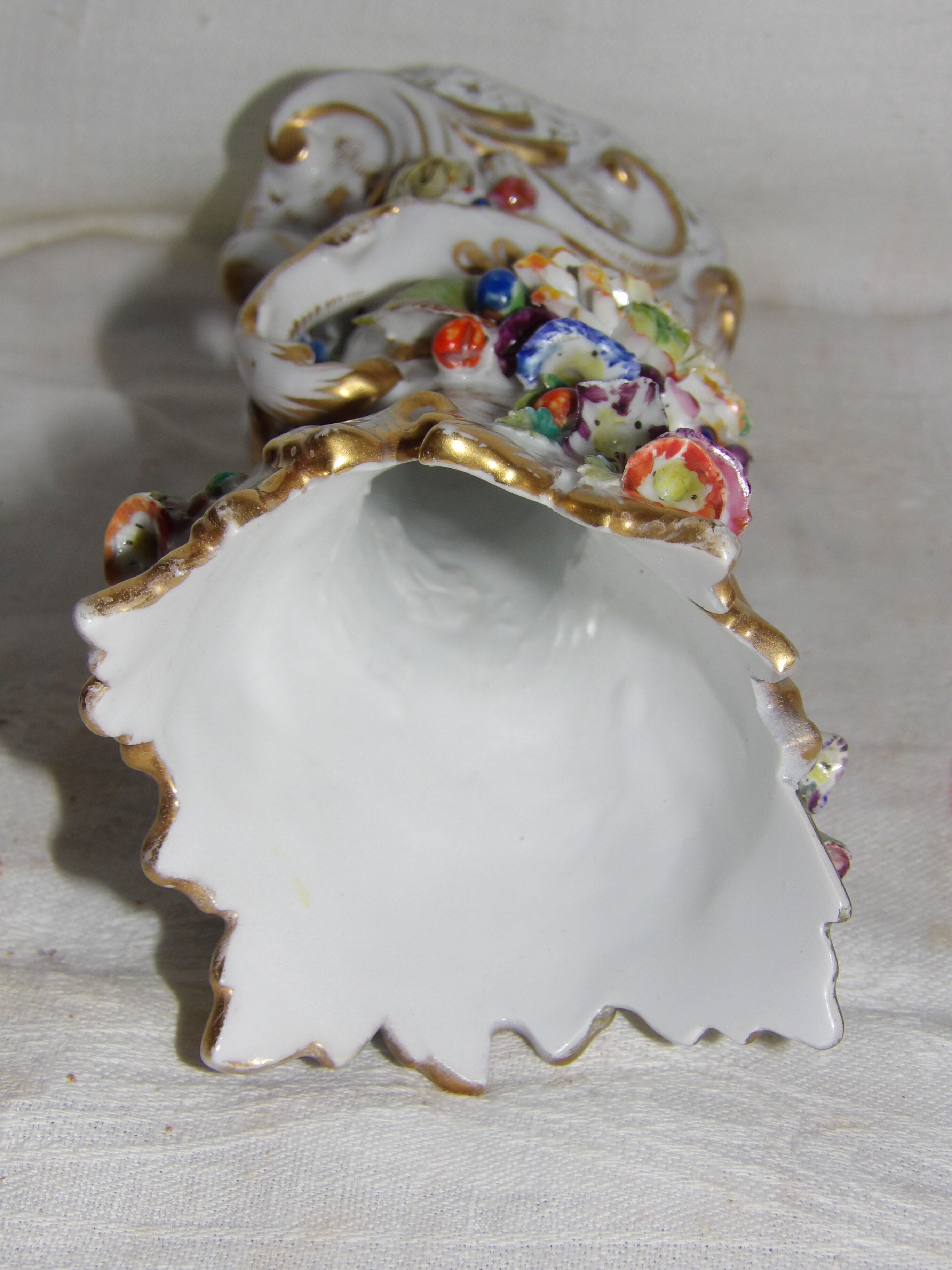 Jacob Petit 1820-1840 porcelain de paris vase decoration hand-painted slip signed blue under cover