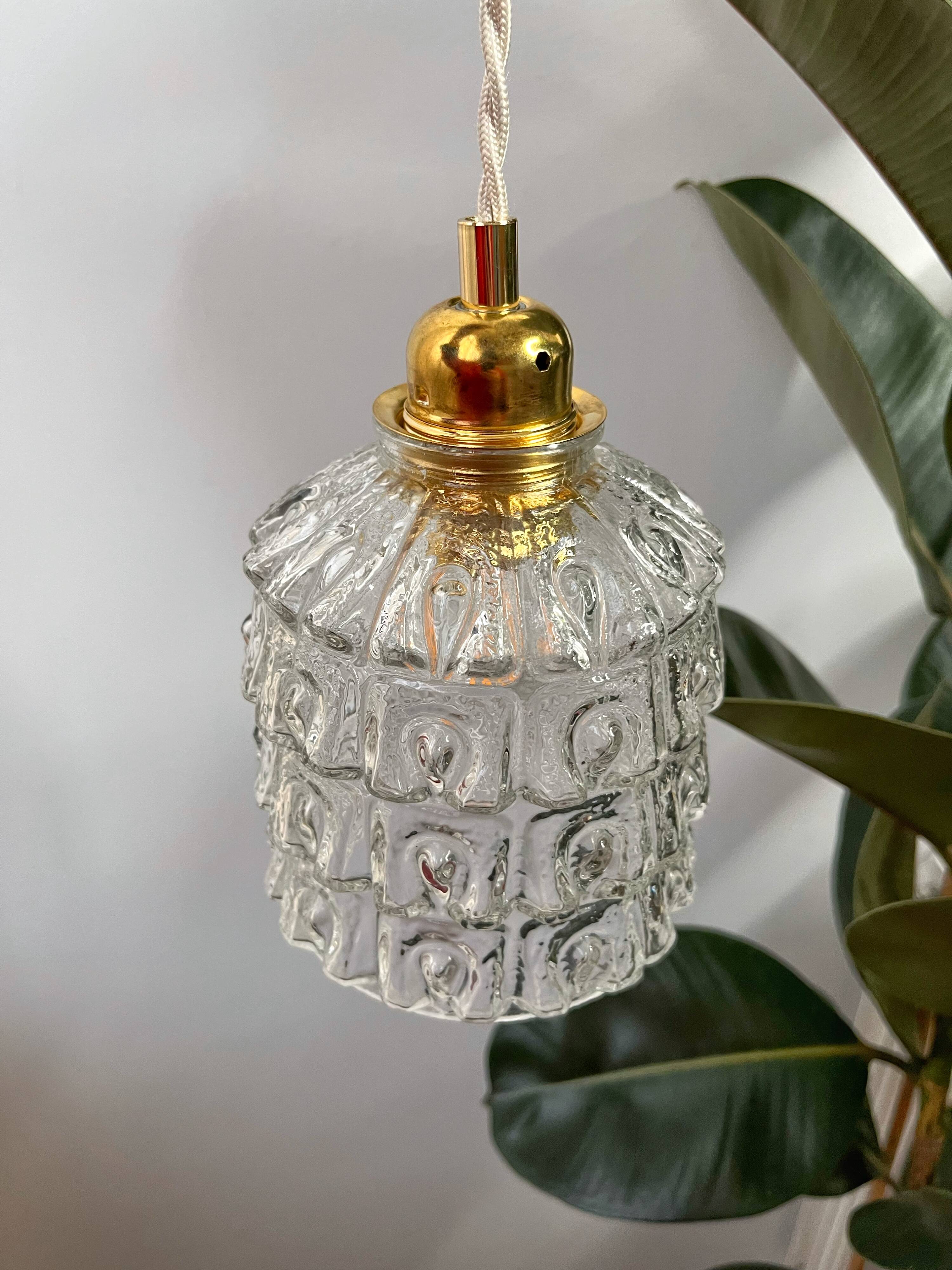 Bubble glass pendant lamp Bella model