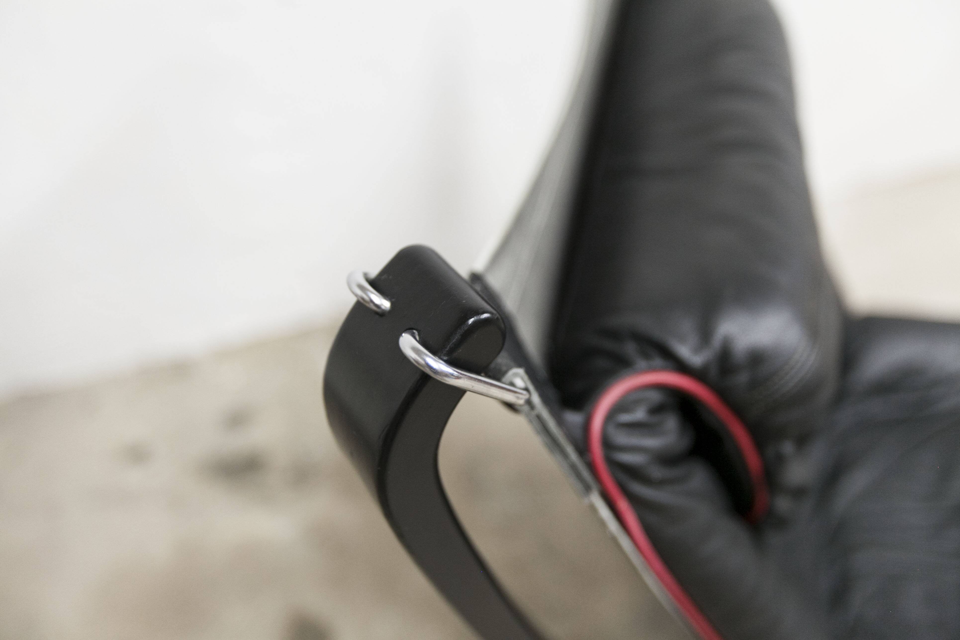 Set of armchair + ottoman viking p97 by Sigurd Russell for Poltrona Frau