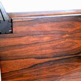 Table basse carrée en bois Saporiti Design italien années 60
