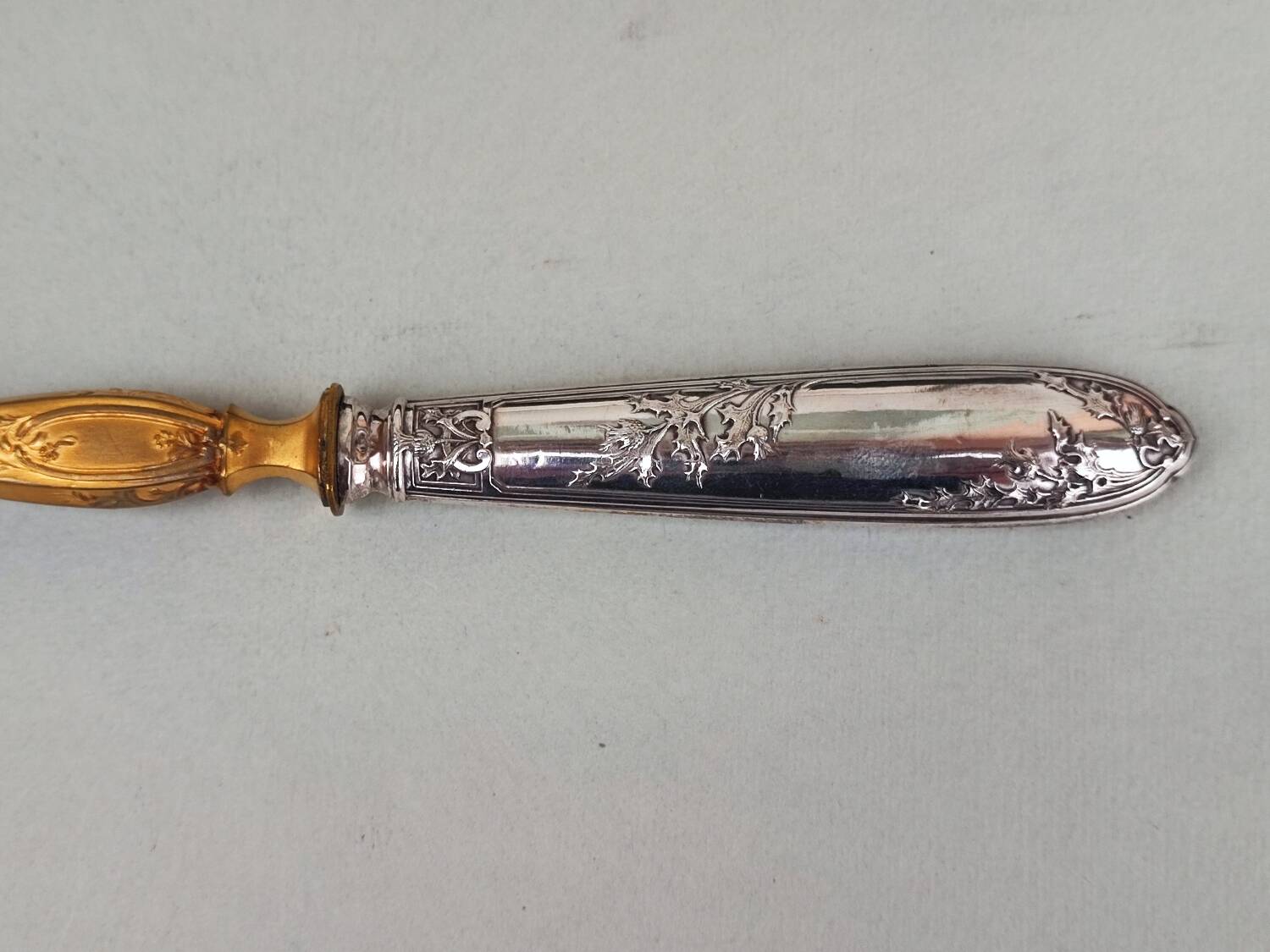 Sterling silver serving spoon