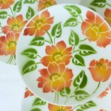 4 vintage dessert plates Moulin des Loups Orchies model Ontario 210677