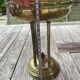 Ancien Centre de Table coupe à fruit laiton doré coupe en verre ciselé fin
