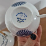 Giraud porcelain teapot and cup set