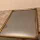 4 old large picture frames metal curved glass