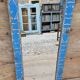 Antique Art Deco mirror in Burmese teak.