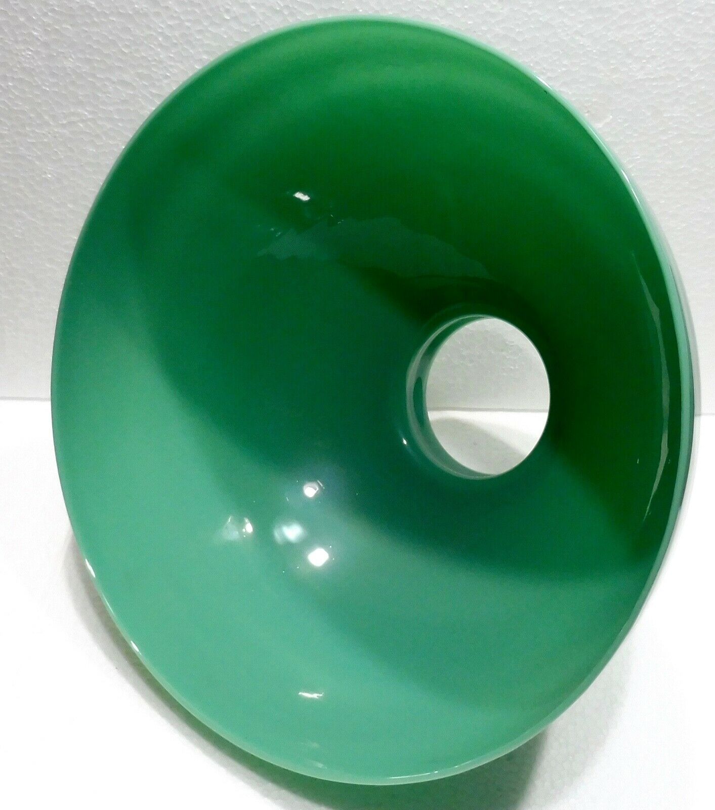 Green opaline lampshade 19th century