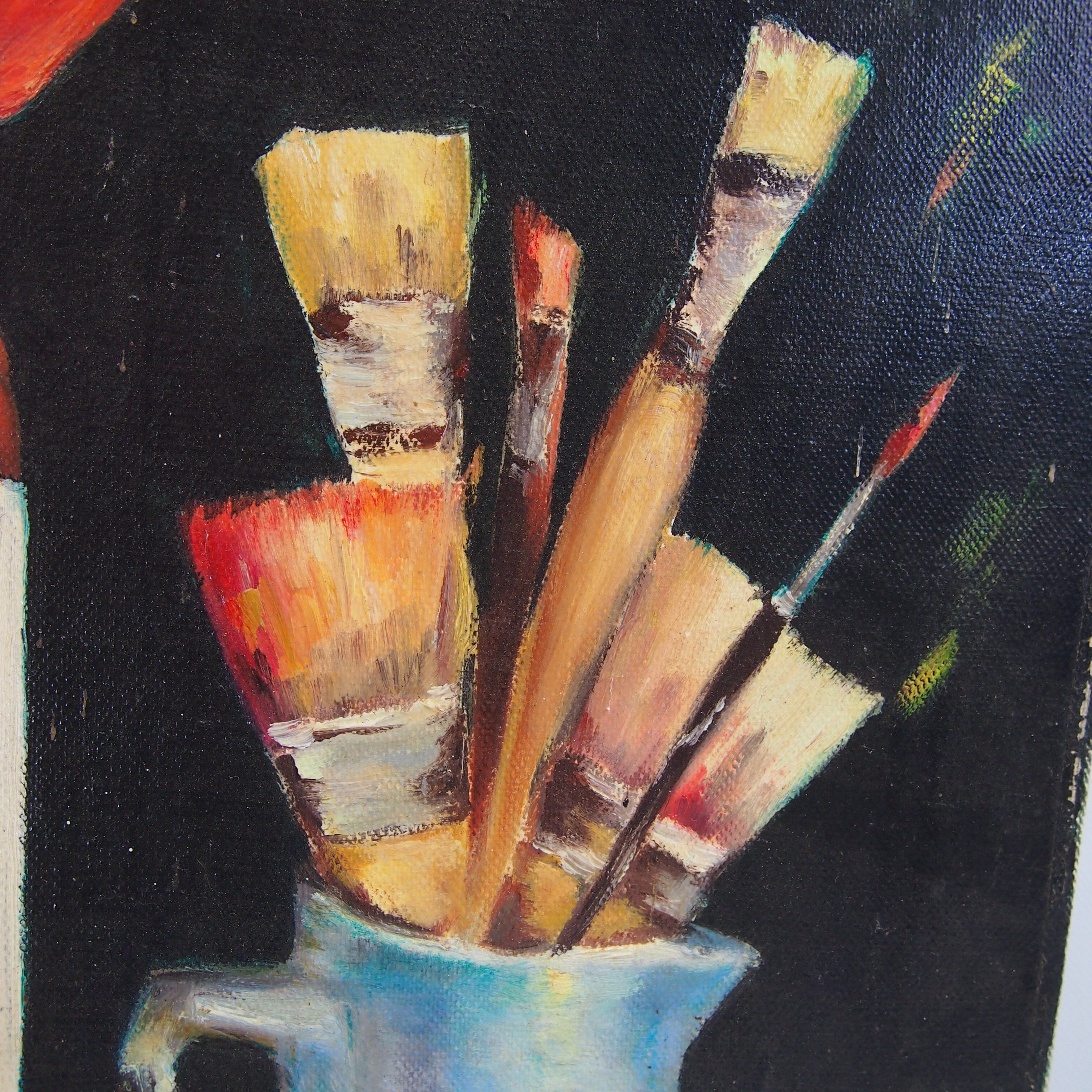 Oil portrait on canvas