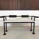 Postmodern Italian leather bench by Cy Mann for Polflex, 1980s