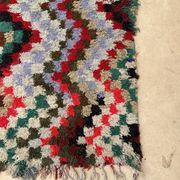 Tapis Berbère Boucherouite coloré - 64 x 196 cm