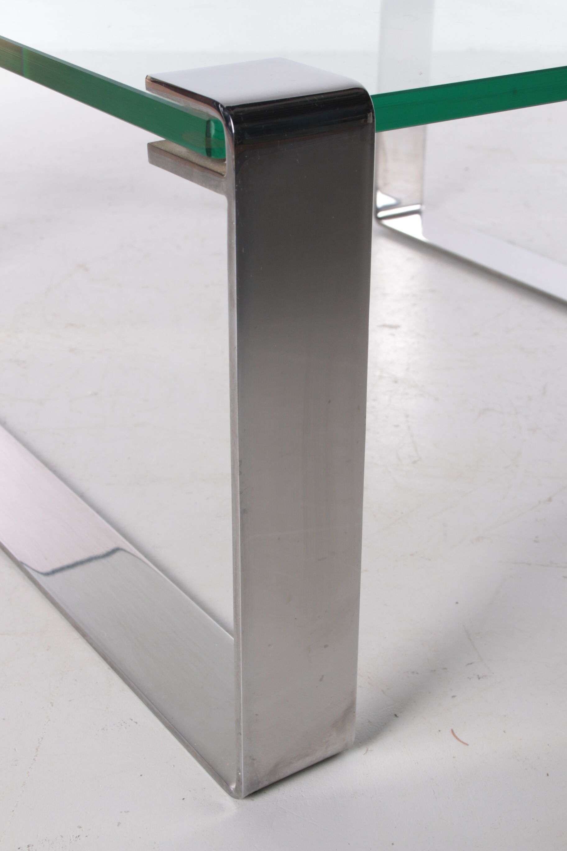 German Chrome and Glass coffee table Model Klassik 1022 Van Peter Draenert, 1960s