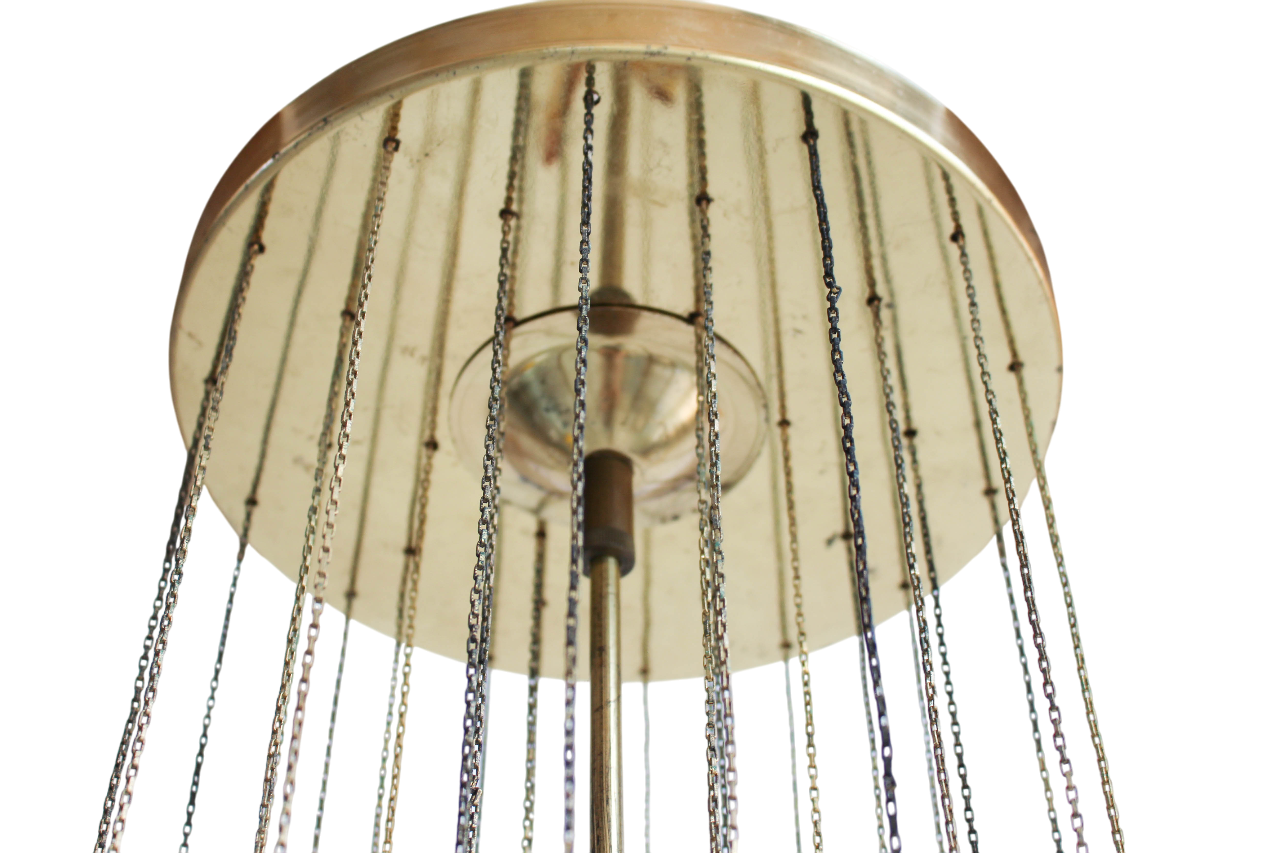Vintage bicolour Murano glass ceiling lamp by Carlo Nason for Mazzega, 1970s