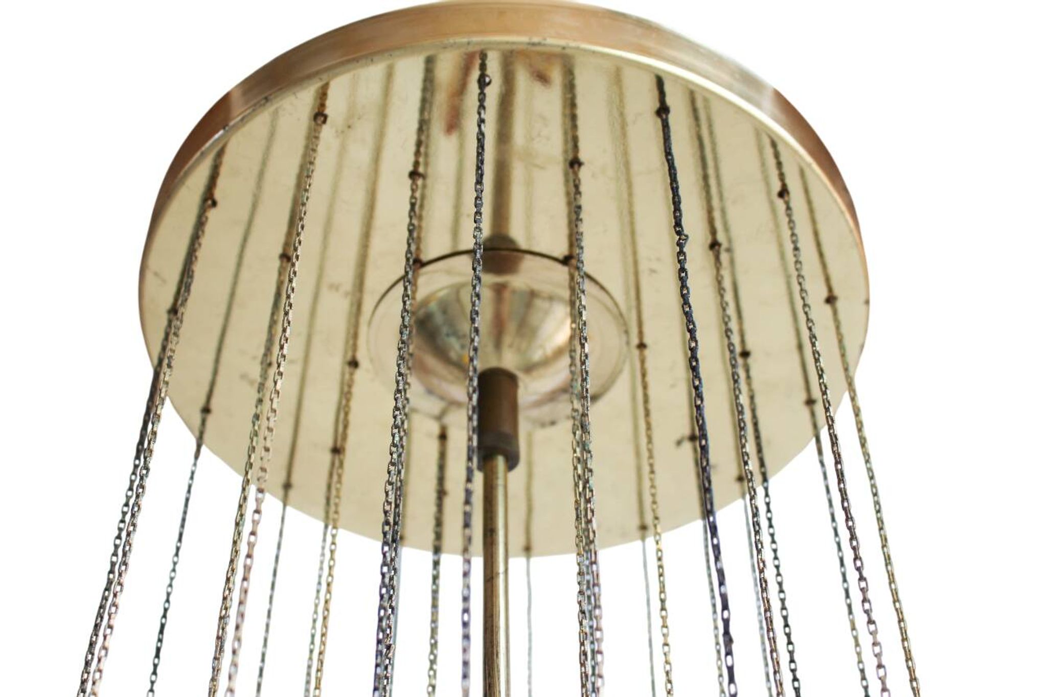 Vintage bicolour Murano glass ceiling lamp by Carlo Nason for Mazzega, 1970s